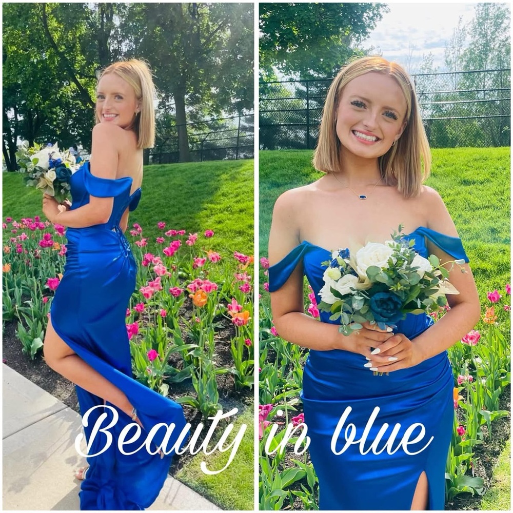 Royal Blue Prom Dress (only worn once).